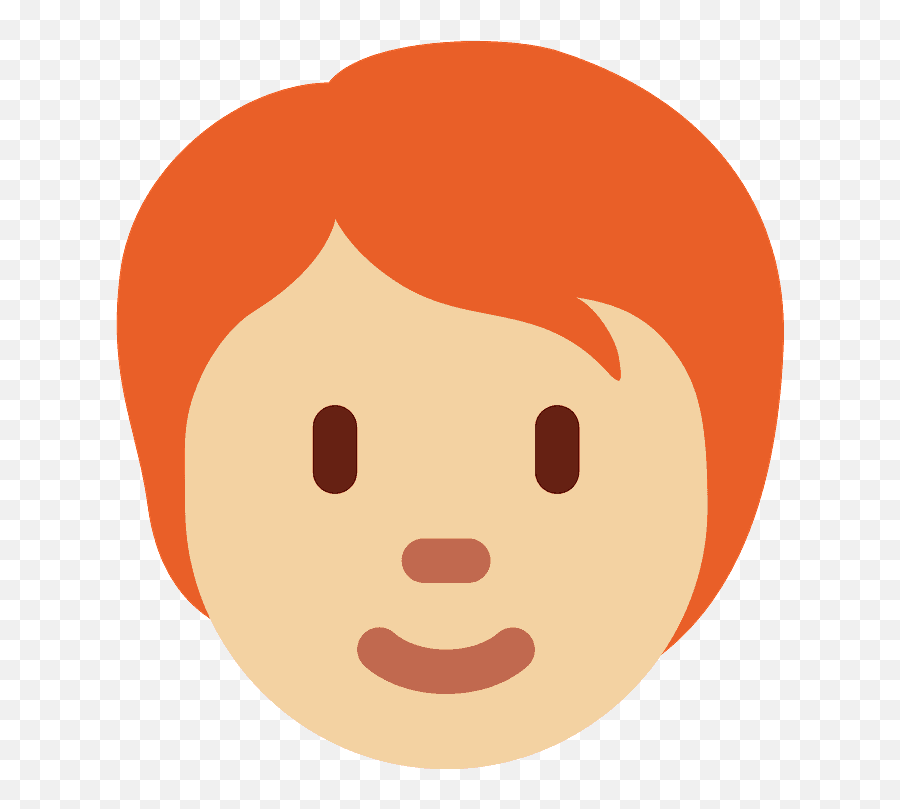 Tom De Pele Médio Claro E Cabelo Ruivo - Emoji Cabelo Vermelho,Emoticon Neutro