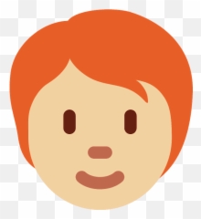 Tom De Pele Médio Claro E Cabelo Ruivo - Emoji Cabelo Vermelho,Emoticon Neutro