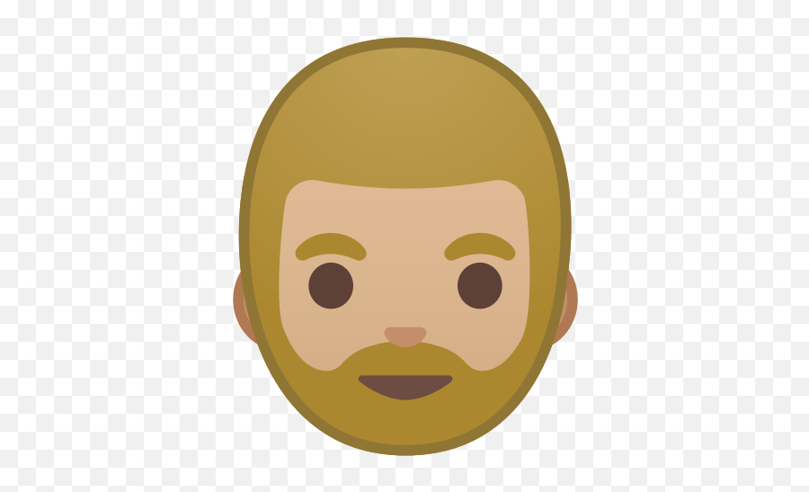 Medium - Human Skin Color Emoji,Beard Emoji