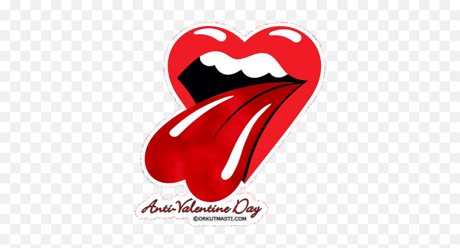 Top Happy Valentines Day Guys Stickers - Rolling Stones Logo Hd Download Emoji,Funny Happy Valentines Day Friend Emoticons For Iphone