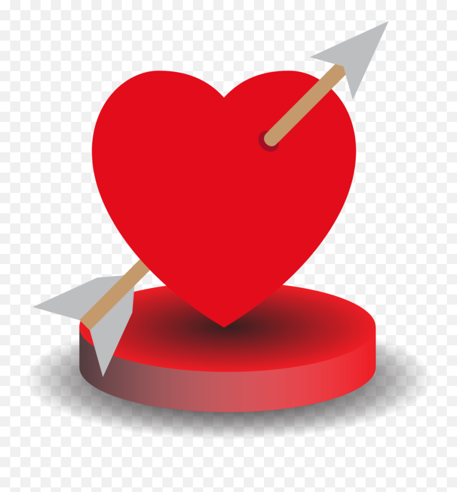 Free Heart With Arrow In Round Disc 1186900 Png With - Pacific Islands Club Guam Emoji,What Is All The Red Heart Emojis Signs Like With The Arrows That Double Heart