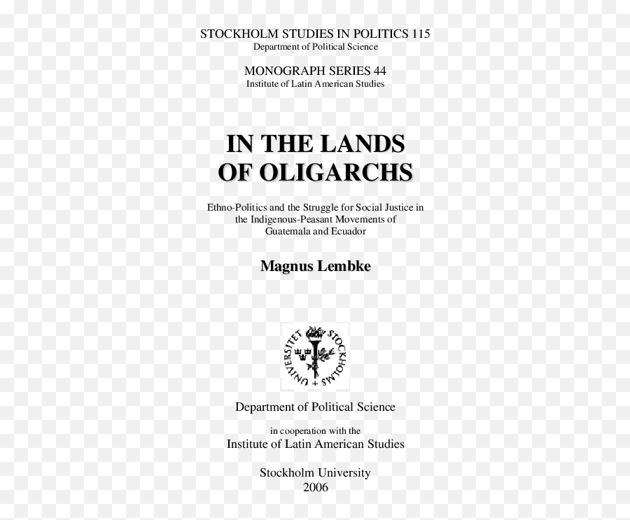 Pdf In The Lands Of Oligarchs Ethno - Politics And The Language Emoji,Las Versiones.de Private Emotion