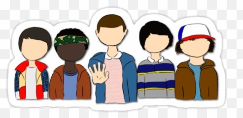 Redbubble Stickers Stranger Things - Sharing Emoji,Stranger Things Emojis