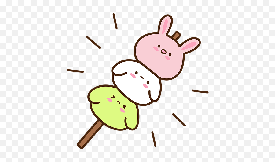 Free Photo Japan Asia Kyoto Spring - Dango Emoji,Piske.and Usagi Emoticon