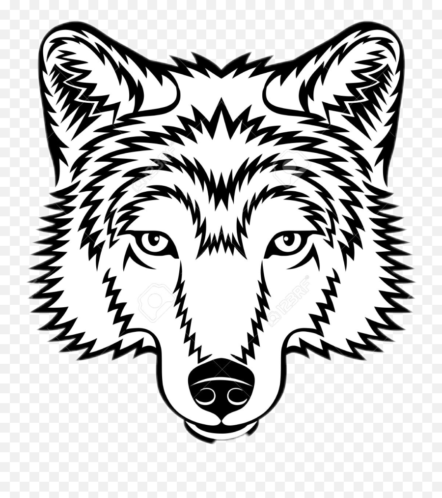 Wolf Vector Graphics Clip Art Image Logo - Unwolf Face Emoji,Wwolf Emoji