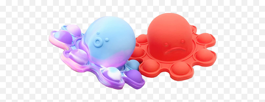 Poptastic Fidget Toys Octopus Happysad Popper Keychains Emoji,Happy Fine Sad Emotions
