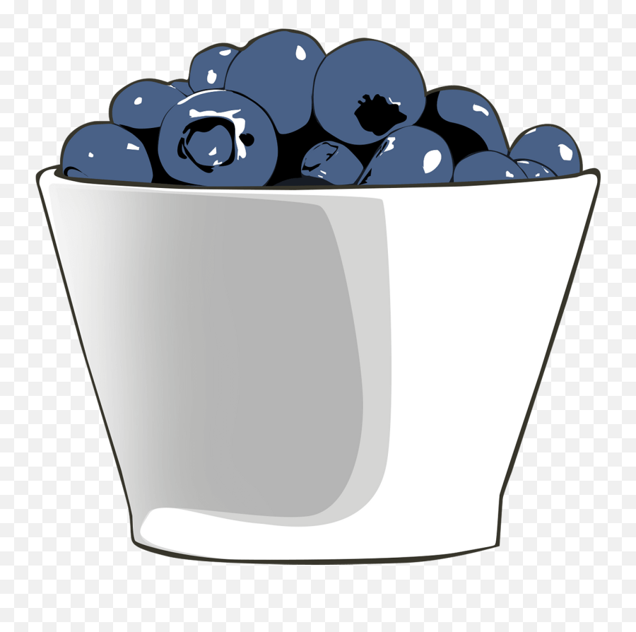 Blueberries In A Bowl Clipart Free Download Transparent Emoji,Blueberry Emoji