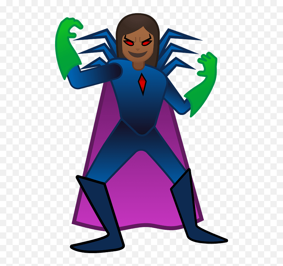 Woman Supervillain Emoji Clipart - Woman Supervillain Emoji,Woman Shrugging Emoji