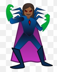 Woman Supervillain Emoji Clipart - Woman Supervillain Emoji,Woman Shrugging Emoji