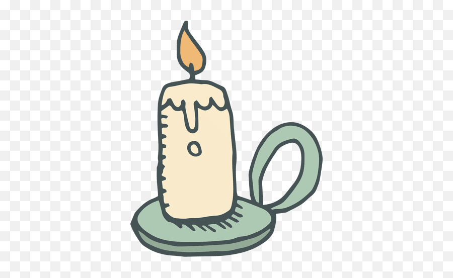 Candle Hand Drawn Cartoon Icon 10 Transparent Png U0026 Svg Vector Emoji,Candle Emoji Png