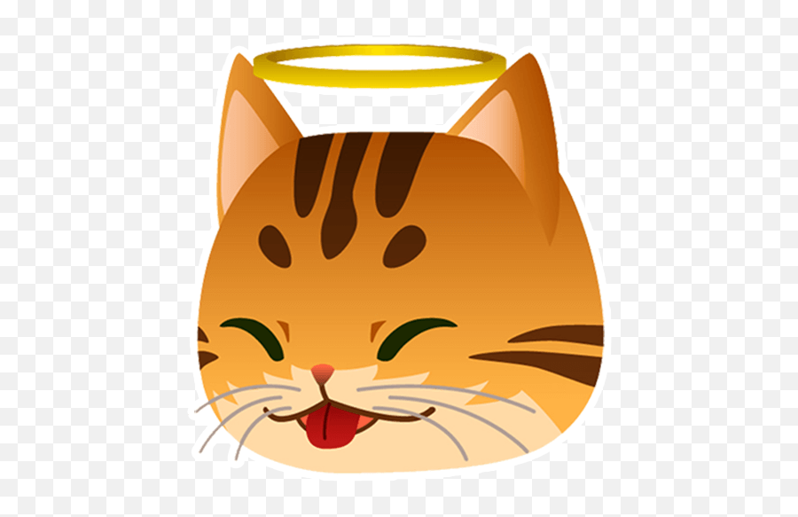 Cat Pack 1 By Marcossoft - Sticker Maker For Whatsapp Emoji,Smilling Cat Emoji