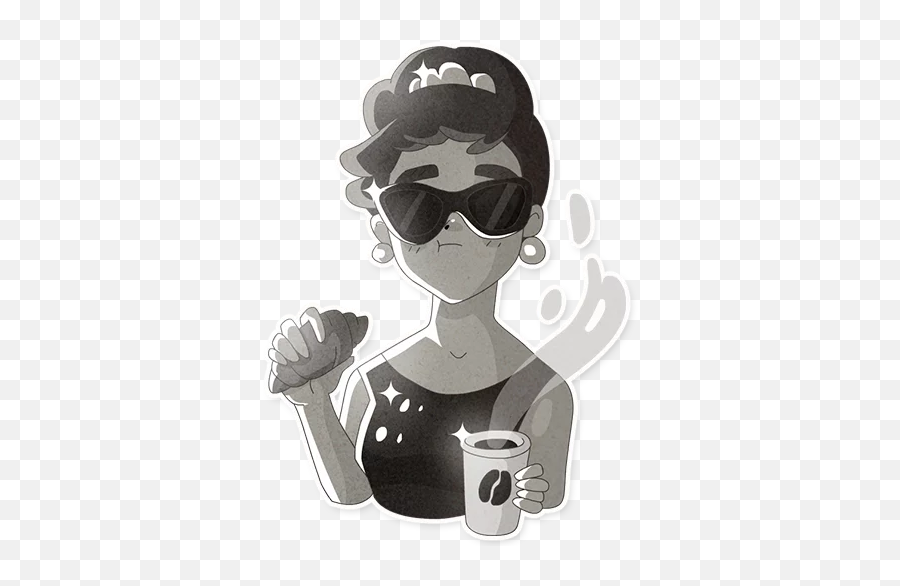 Audrey Glamour - Coffee Cup Emoji,Glamour Emoji