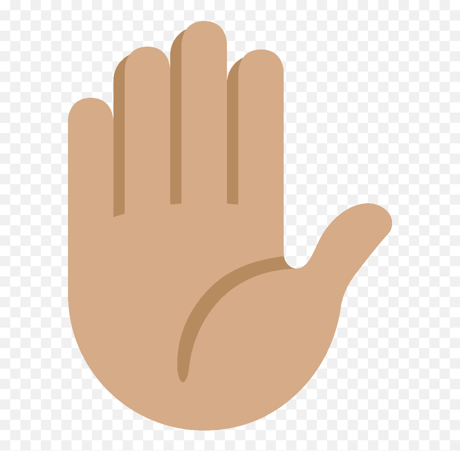 Raised Hand Emoji With Medium Skin Tone - Raised Black Emoji Hands,Skin Tone Emojis