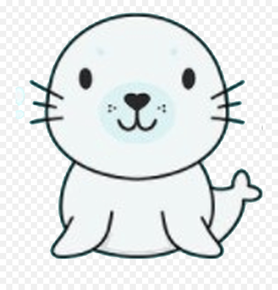 About - Happy Emoji,Seal Emoticon Kawiai