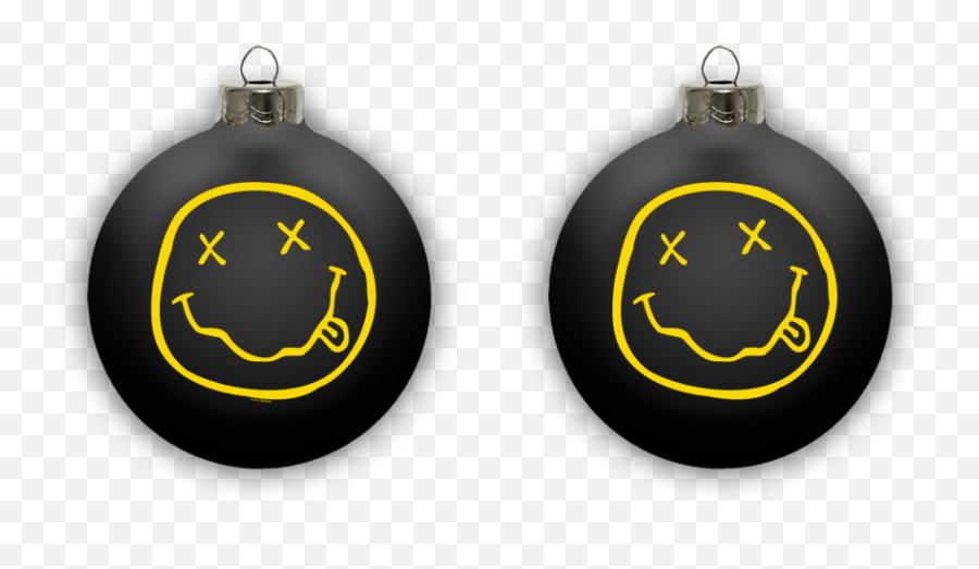 Smiley Ornament - Blue Nirvana Official Store Nirvana Emoji,Symbol Glass Emoticon