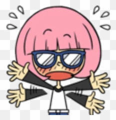 Hacker Girl 2 Whatsapp Stickers Emoji,Pink Hacker Girl Emoticons