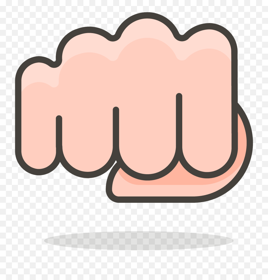 Oncoming Fist Emoji Clipart - Puño Vector Png,Punch Emoji