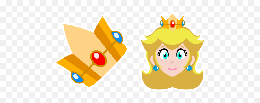 Top Downloaded Cursors - Peach Logo Mario Emoji,Super Princess Peach Emotions