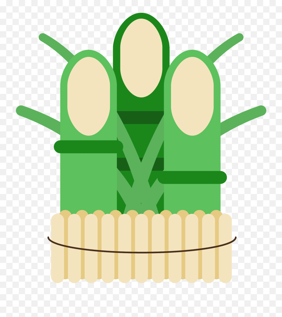 Pine Decoration Emoji - Crown,Bamboo Emoji