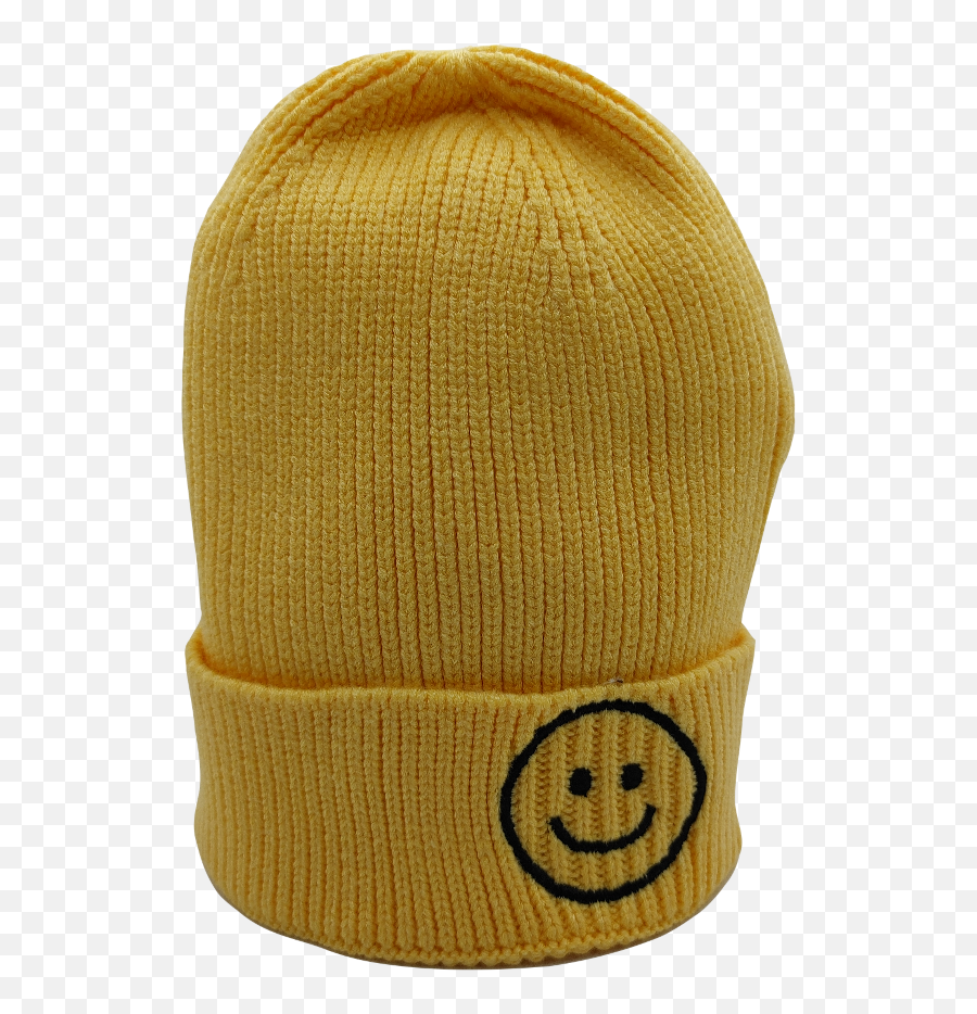 Smiley Knit Beanie U2013 Yellow U2013 Boodazzle - Toque Emoji,Emoticon With Eyelashes