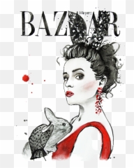 Helena Bonham Carter Weekender Tote Bag - Stylish Fashion Magazine Illustration Emoji,Drawing Of A Mask To Hide Emotions