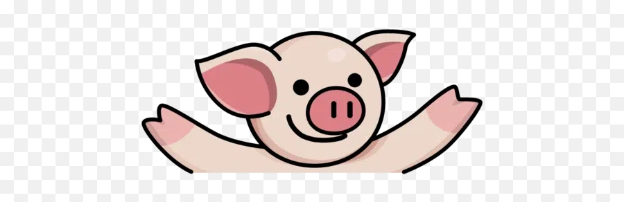 Girl Lihkg Pig Whatsapp Stickers - Stickers Cloud Lihkgdog Sticker Cloud Emoji,Pig Knife Emoji