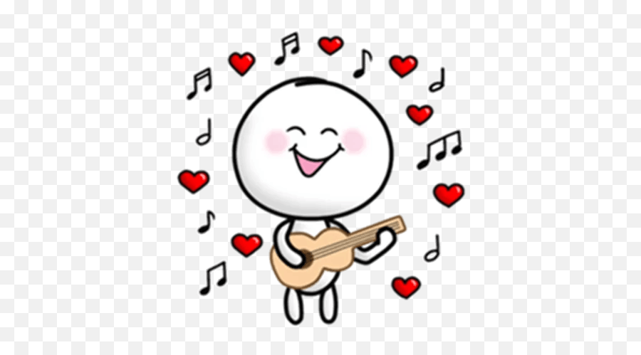 Pin - Dibujos De Amor Png Emoji,Bear Playing Guitar Emoji