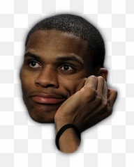 Download Russell Westbrook Smiley Face - Buzz Cut Emoji,Russell Westbrook Emoji