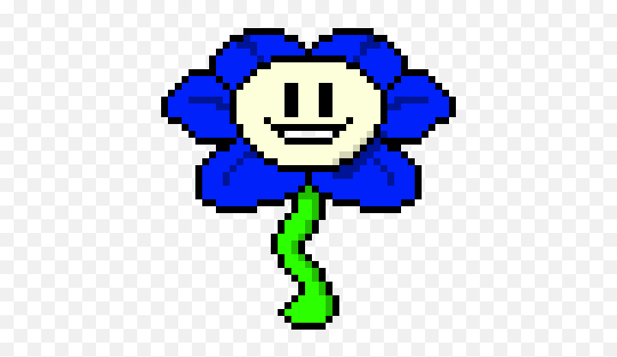 Pixel Art Gallery - Flowey Undertale Png Emoji,Flowey Emoticons