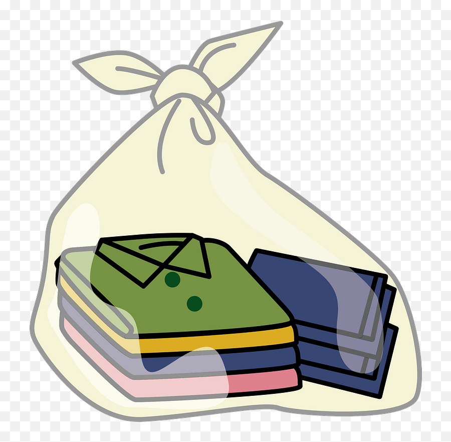 Recyclable Garbage Clothing Clipart - Clip Art Bag Of Clothes Emoji,Plow Truck Emoji