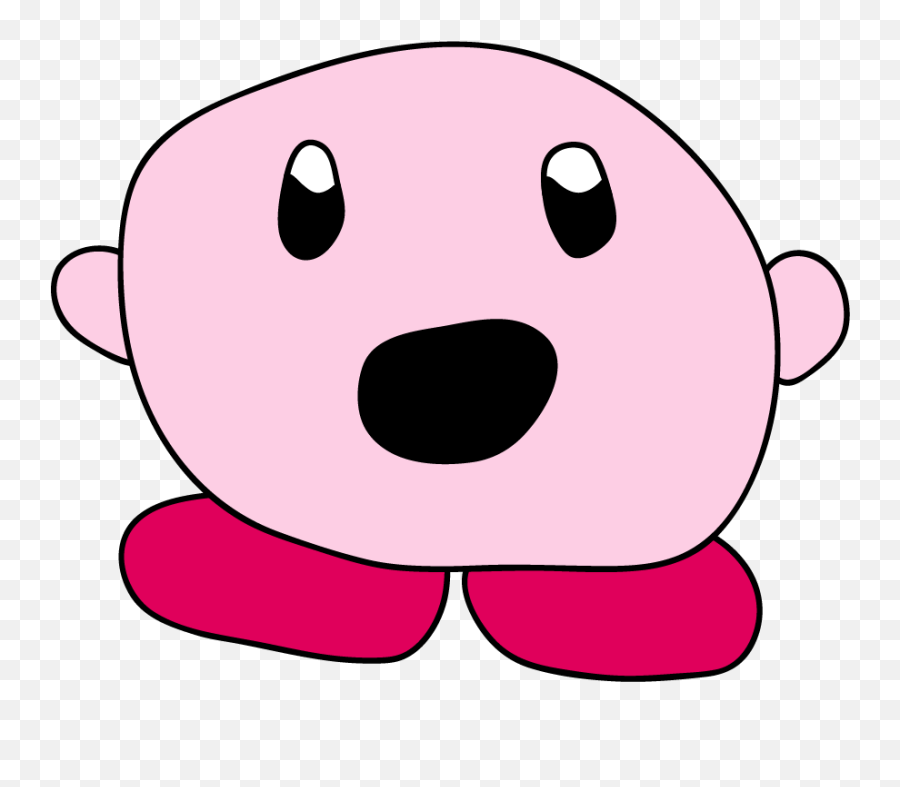 I Made A Shocked Kirby Version Of The - Kirby Shocked Face Emoji,I Have 2 Emotions Meme Kirby