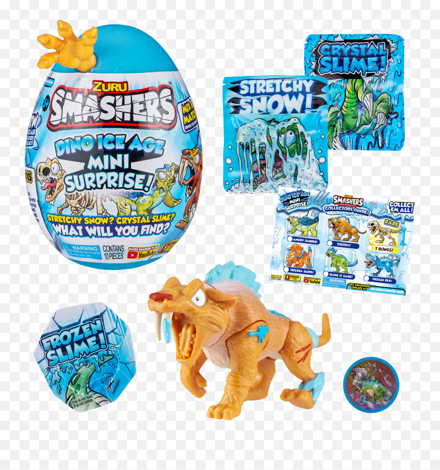 Smashers Dino Ice Age Mini Surprise Egg By Zuru - Zuru Smashers Dino Ice Age Mini Srprise Toys Emoji,Blackhawks Iphone Emojis