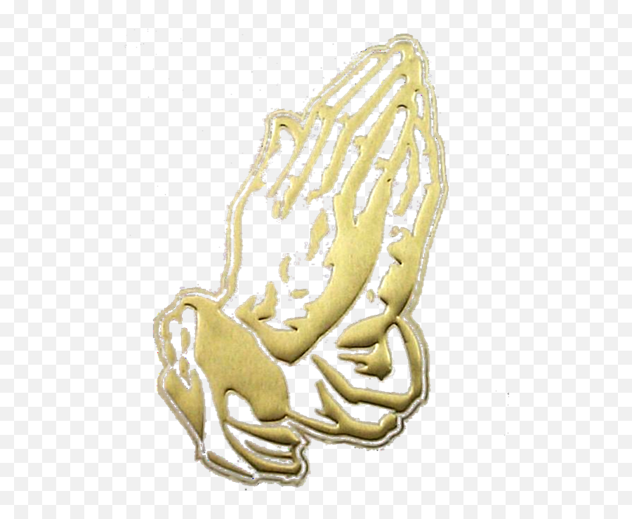 Gold Prayer Hands Png Praying Hands Prayer Man Silhouette - Hands Praying Icon Png Hd Emoji,Emoticon Symbol For Praying Hands