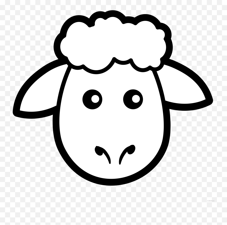 Sheep Outline Coloring Pages Sheep Printable Coloring4free - Sheep Face Coloring Page Emoji,Popeye Cancelled For Emoji Movie