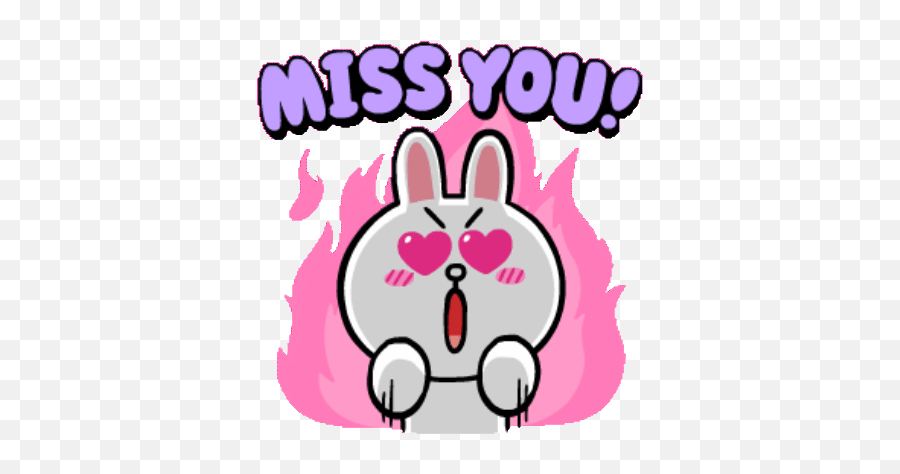 Gif - Cony And Brown Miss You Emoji,Trump Emoticon In Skype