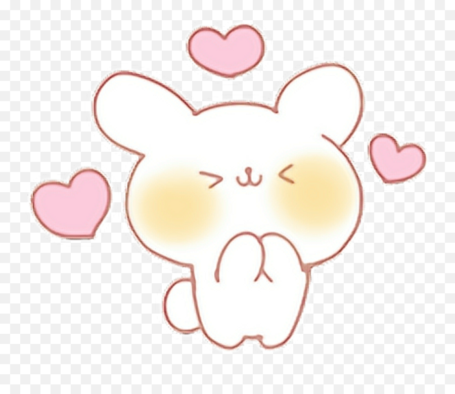 Kawaii Cute Heart Transparent Png Image - Kawaii Cute Emoji Transparent,Cute Emoji