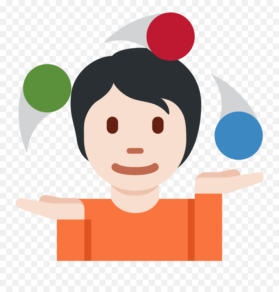 Person Juggling Emoji Clipart - Happy,Juggling Emoji