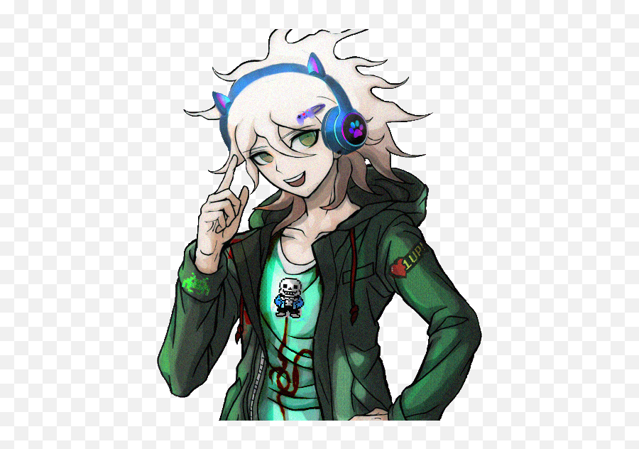 First Time Doing A Sprite Edit Nagito As The Ultimate Gamer Emoji,Emotions Are Traitor Meme