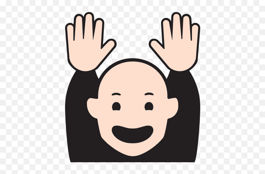 Person Raising Both Hands In - North Cape Emoji,Hands Up Emoji