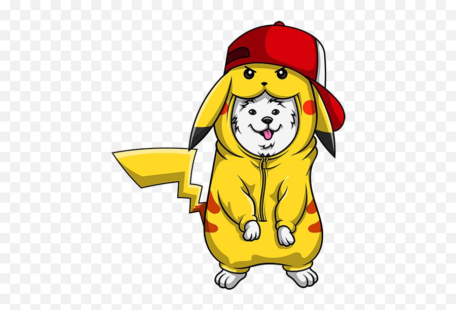 Pikachu Inu - The Fluffiest U0026 Cutest Pokemon Dogs Emoji,Pikachu Emoticon Download