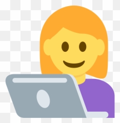 Woman Technologist Emoji - Emoji Woman Computer,Woman Shrugging Emoji