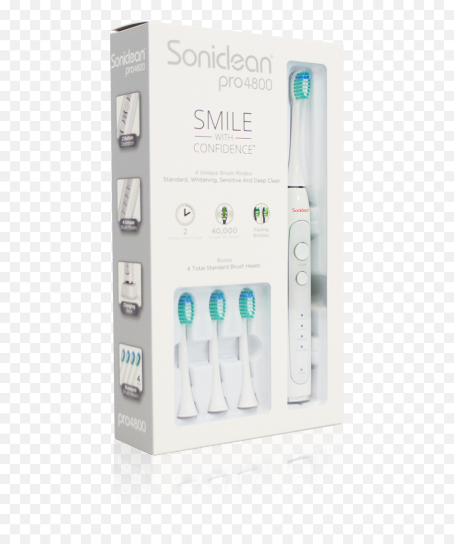 Soniclean Pro 4800 Rechargeable Toothbrush 4 Brush Heads Emoji,Redwood Emoji