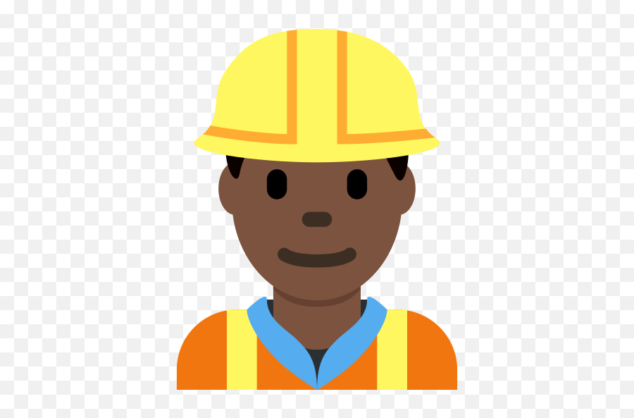 U200d Man Construction Worker Dark Skin Tone Emoji,Women Rasinging His Hard Emoji