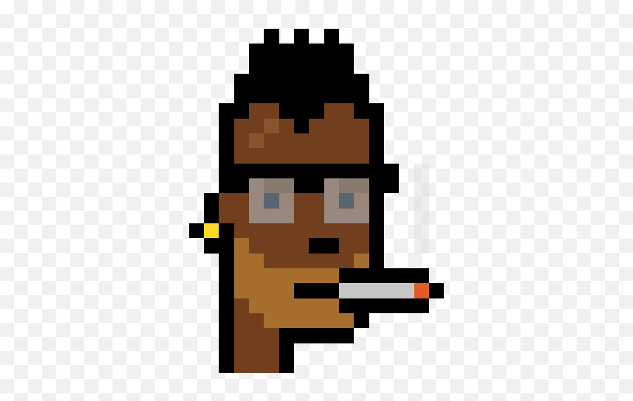 Bunks - Nftkey Emoji,Pixelated Man Beard Emoji