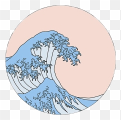 Emoji Waves Vague Ocean Sticker - Aesthetic Wave Sticker,Ocean Waves Emoji