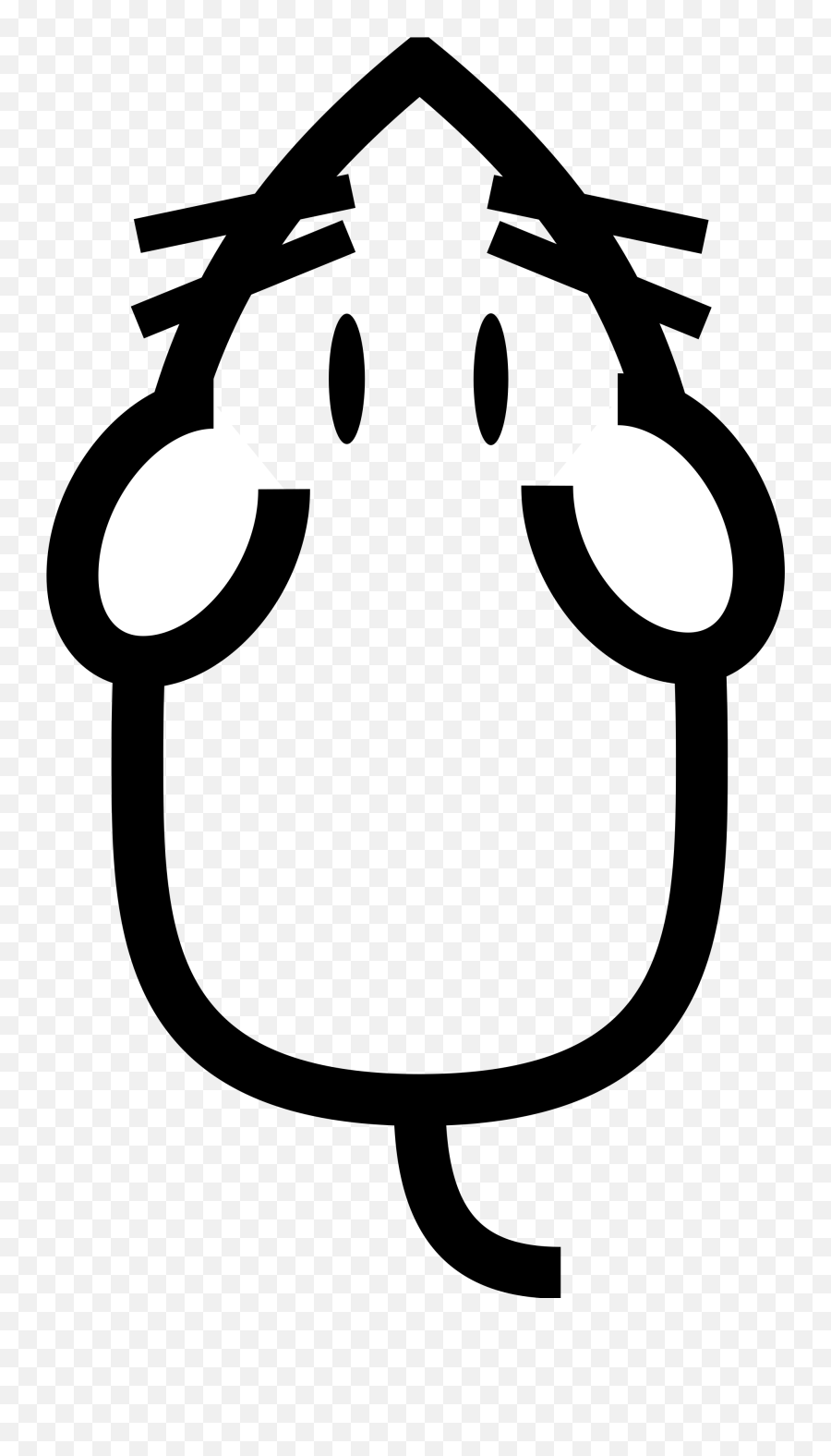Creative Commons Mouse Cartoon Clipart - Dot Emoji,Rocket Microscope Emoji