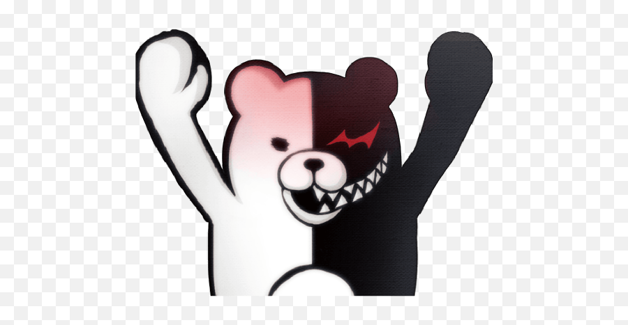 Monokuma - Monokuma Sticker Emoji,Monokuma Emoticon