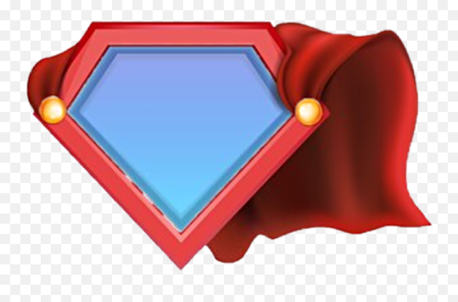 Superhero Cape Emblem Logo Sticker - Clip Art Emoji,Superhero Cape Emoji
