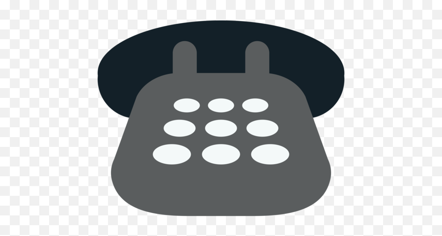 Telephone Emoji - Emoticon De Telefono Blanco Y Negro,Telephone Emoji