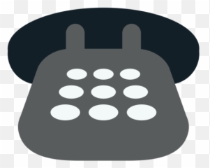Telephone Emoji - Emoticon De Telefono Blanco Y Negro,Telephone Emoji